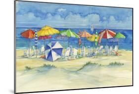 Watercolor Beach-Paul Brent-Mounted Premium Giclee Print