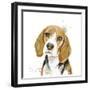 Watercolor Beagle-Patricia Pinto-Framed Art Print