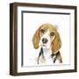 Watercolor Beagle-Patricia Pinto-Framed Art Print