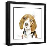 Watercolor Beagle-Patricia Pinto-Framed Art Print