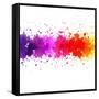 Watercolor Blot Abstract-barbaliss-Framed Stretched Canvas