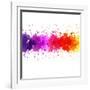 Watercolor Blot Abstract-barbaliss-Framed Art Print