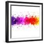 Watercolor Blot Abstract-barbaliss-Framed Art Print