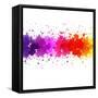Watercolor Blot Abstract-barbaliss-Framed Stretched Canvas
