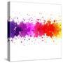 Watercolor Blot Abstract-barbaliss-Stretched Canvas