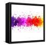 Watercolor Blot Abstract-barbaliss-Framed Stretched Canvas