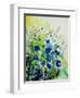 Watercolor Bluebell Flowers-Pol Ledent-Framed Art Print