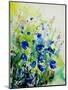 Watercolor Bluebell Flowers-Pol Ledent-Mounted Art Print