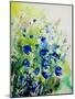Watercolor Bluebell Flowers-Pol Ledent-Mounted Art Print