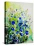 Watercolor Bluebell Flowers-Pol Ledent-Stretched Canvas
