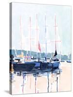 Watercolor Boat Club I-Emma Scarvey-Stretched Canvas