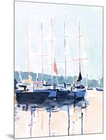 Watercolor Boat Club I-Emma Scarvey-Mounted Art Print