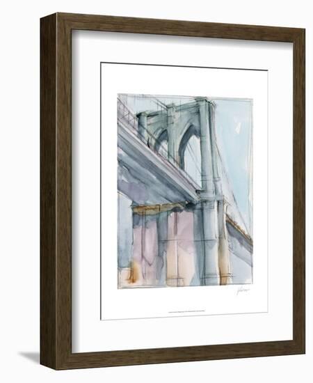 Watercolor Bridge Study II-Ethan Harper-Framed Art Print