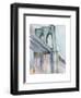 Watercolor Bridge Study II-Ethan Harper-Framed Art Print