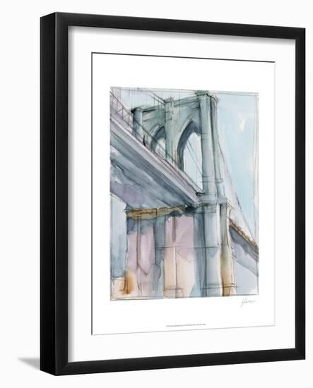 Watercolor Bridge Study II-Ethan Harper-Framed Art Print