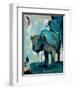 Watercolor Buffalo-Brooke Tangney-Framed Art Print