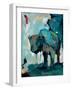 Watercolor Buffalo-Brooke Tangney-Framed Art Print