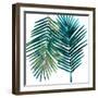 Watercolor Burst 1 White-Sheldon Lewis-Framed Art Print