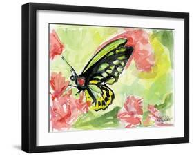 Watercolor Butterfly II-LuAnn Roberto-Framed Art Print