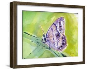 Watercolor Butterfly IV-LuAnn Roberto-Framed Art Print