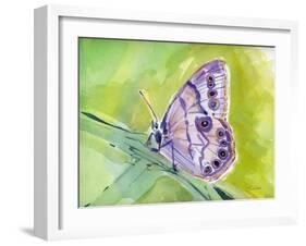 Watercolor Butterfly IV-LuAnn Roberto-Framed Art Print