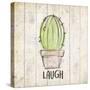 Watercolor Cactus Laugh-Kimberly Allen-Stretched Canvas