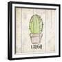Watercolor Cactus Laugh-Kimberly Allen-Framed Art Print