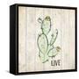 Watercolor Cactus Live-Kimberly Allen-Framed Stretched Canvas