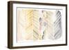 Watercolor Chevron-Elyse DeNeige-Framed Art Print