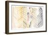Watercolor Chevron-Elyse DeNeige-Framed Premium Giclee Print