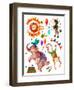 Watercolor Circus-tanycya-Framed Art Print