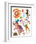 Watercolor Circus-tanycya-Framed Art Print