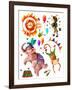 Watercolor Circus-tanycya-Framed Art Print