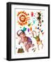 Watercolor Circus-tanycya-Framed Art Print