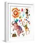 Watercolor Circus-tanycya-Framed Art Print