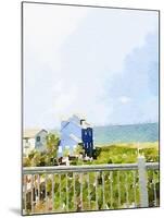 Watercolor Coastal Cottage-Nola James-Mounted Art Print