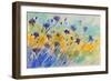 Watercolor Cornflowers-Pol Ledent-Framed Art Print