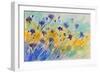 Watercolor Cornflowers-Pol Ledent-Framed Art Print