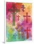 Watercolor Cross 1-Melody Hogan-Framed Art Print