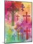 Watercolor Cross 1-Melody Hogan-Mounted Art Print