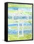 Watercolor Cross-A-Jean Plout-Framed Stretched Canvas