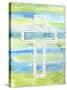 Watercolor Cross-A-Jean Plout-Stretched Canvas
