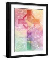 Watercolor Cross Words 2-Melody Hogan-Framed Art Print