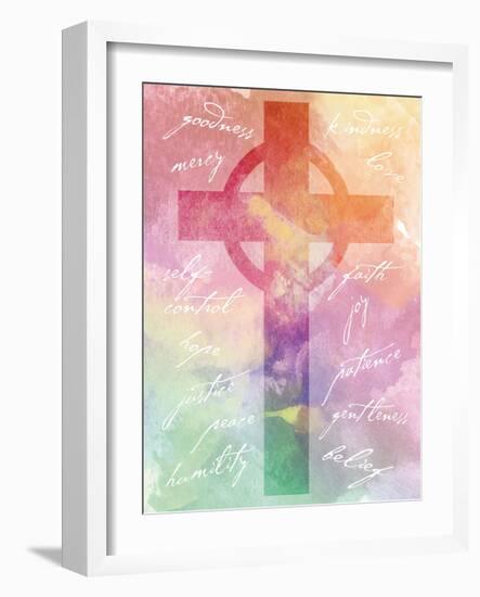 Watercolor Cross Words 2-Melody Hogan-Framed Art Print