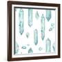 Watercolor Crystals and Gem Stones-Eisfrei-Framed Art Print