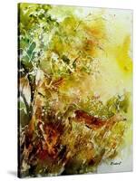 Watercolor Deer 1-Pol Ledent-Stretched Canvas