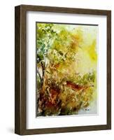 Watercolor Deer 1-Pol Ledent-Framed Art Print