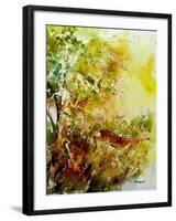 Watercolor Deer 1-Pol Ledent-Framed Art Print