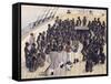 Watercolor Depicting the Voyage of the Treatment of Blacks in the Former West African Colonies-null-Framed Stretched Canvas