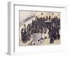 Watercolor Depicting the Voyage of the Treatment of Blacks in the Former West African Colonies-null-Framed Giclee Print